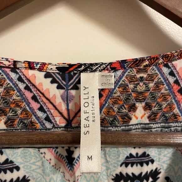 🌊 Seafolly DressBeach Swim Coverup Kaftan - Picture 2 of 7